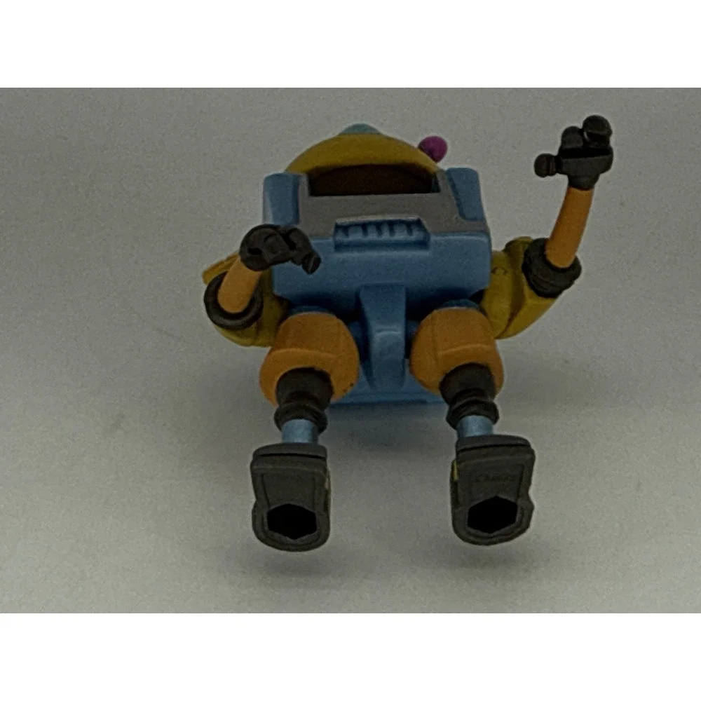 Unbranded Mutations Mix 'N Match Mechazoid Figure Yellow Blue Plastic Retro Toys